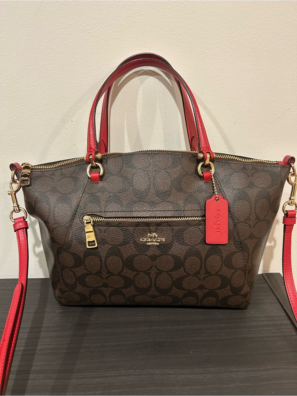 Coach Prairie Satchel in Signature Canvas (Style#F79998) EUC
